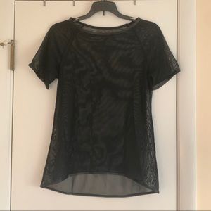 Black Mesh T-shirt